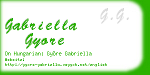 gabriella gyore business card