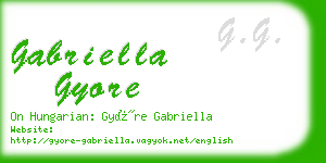 gabriella gyore business card